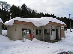 徳沢駅・冬