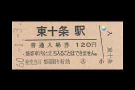 東十条入場券